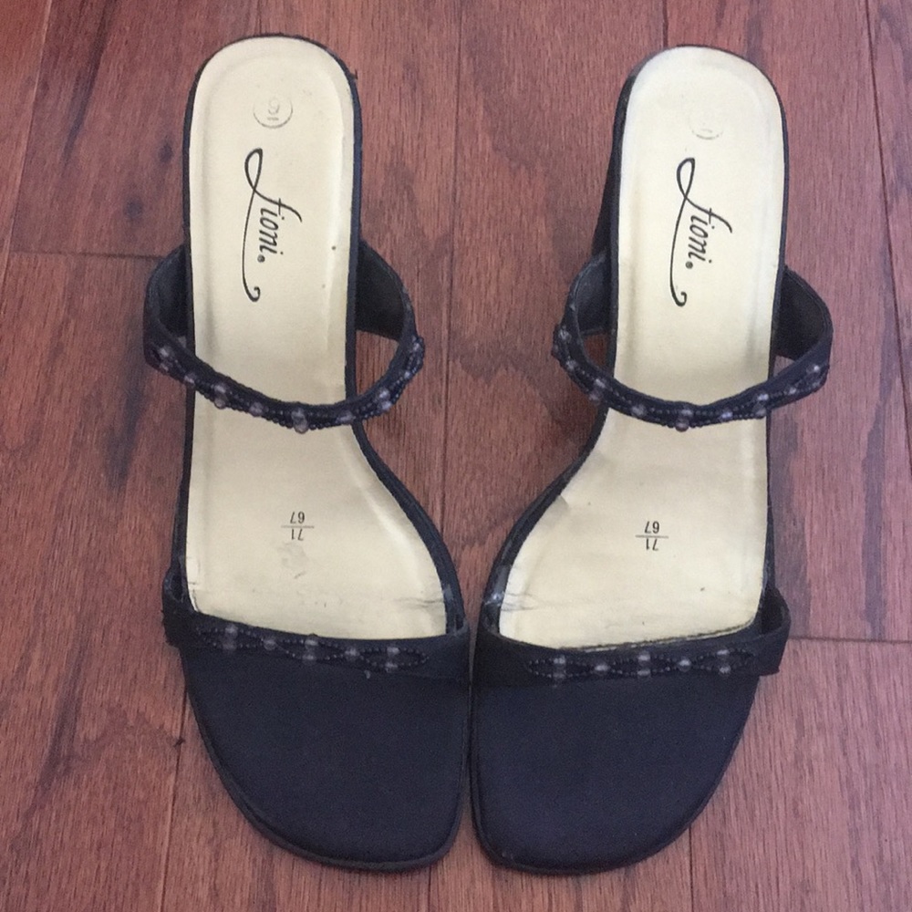 Fioni beaded black heels 👠 size 9